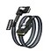 OIKWAN Internal Mini SAS to Right Angle SAS Cable 25FT 075M Compatible with RAID or PCI Express Controller