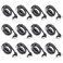 DaFuRui 12Pack SATA III 60 Gbps Cables 90 Degree Right Angle Black with Locking Latch 16 Inch SATA Cable Pack for HDD SSD CD and DVD Drives