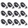 DaFuRui 12Pack SATA III 60 Gbps Cables 90 Degree Right Angle Black with Locking Latch 16 Inch SATA Cable Pack for HDD SSD CD and DVD Drives
