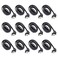 DaFuRui 12Pack SATA III 60 Gbps Cables 90 Degree Right Angle Black with Locking Latch 16 Inch SATA Cable Pack for HDD SSD CD and DVD Drives
