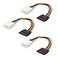 Cable Matters 3Pack 4 Pin Molex to SATA Power Cable SATA to Molex 6 Inches
