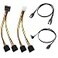 KETAWA SATA Data Cable 15 Pin Power Splitter Cable 4 Pack 60 Gbps HighSpeed Data Transfer Compatible with SATA Hard Drives SSDs Optical Drives AllinOne Storage Expansion Cable Kit