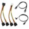 KETAWA SATA Data Cable 15 Pin Power Splitter Cable 4 Pack 60 Gbps HighSpeed Data Transfer Compatible with SATA Hard Drives SSDs Optical Drives AllinOne Storage Expansion Cable Kit