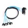 ADCAUDX SATAIII Cable05M 4PcsSet Thin 90Degree SATA RightAngle Cable SAS 6Gbps Data Angled to Straight for ServerRaid Computer SDD HDD CD DVD Drives 16FT