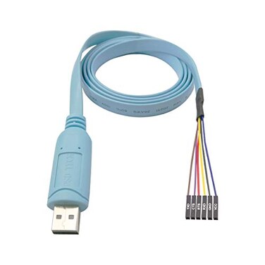 DSD TECH SHU09BL USB to TTL Serial Cable with CP2102N Chip 12M4FT