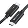 Cable Matters Intel 20Gbps Thunderbolt 3 Cable 66ft USBC Thunderbolt Cable Supports 100W Charging 8K Video and Data Transfer Black
