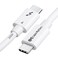 Cable Matters Intel 40Gbps Thunderbolt 4 Cable 33ft with 8K Video and 240W Charging in White 1m Compatible with USB4 Thunderbolt 3 Cable and USBC