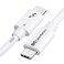 Cable Matters Intel 40Gbps Thunderbolt 4 Cable 33ft with 8K Video and 240W Charging in White 1m Compatible with USB4 Thunderbolt 3 Cable and USBC