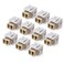 Cable Matters 10Pack LC UPC Duplex Fiber Optic Keystone Coupler Jack OM1OM2OM3OM4 Multimode OS2 Single Mode Support