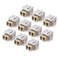 Cable Matters 10Pack LC UPC Duplex Fiber Optic Keystone Coupler Jack OM1OM2OM3OM4 Multimode OS2 Single Mode Support