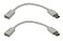zdyCGTime Micro USB to Mini USB Extension Cable Micro USB Female to Mini USB Male Charging Sync Adapter Cable Cord2 Pack White