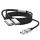 MOGOOD USB Splitter Cable 1m USB A Male to 2 Female YCable Braided Durable Fast Data Transfer for Printer Keyboard Mouse Flash Drive LED Lights PlayStation Plug Play