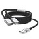 MOGOOD USB Splitter Cable 1m USB A Male to 2 Female YCable Braided Durable Fast Data Transfer for Printer Keyboard Mouse Flash Drive LED Lights PlayStation Plug Play