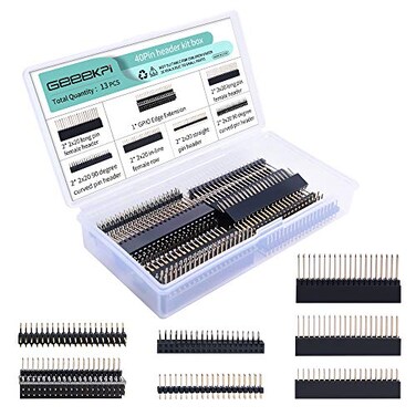 GeeekPi 2x20 40 Pin Stacking Female Header Kit for Raspberry Pi 4B3B3B2BBAZeroZero W2Jetson NanoTinker Board7 Specifications13Pcs in Total