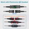 Callez QD headset USB Adapter Cable Compatible with Plantronics QD Quick Disconnect Wired Headset to USB Plug with Inline Volume Mute Controls Works for Computer Laptop PC Mac UC Skype Lync Softphone