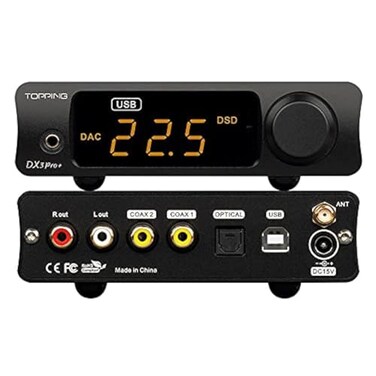 Fanmusic Topping DX3 Pro ES9038Q2M Bluetooth 50 LDAC Audio Decoder DSD512 DAC AMP NFCA Headphone Amplifier Pre Amplifier Black