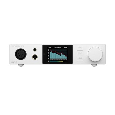 Fanmusic Topping DX5 II Decoder Dual ES9039Q2M Desktop DAC Headphone Amplifier White