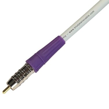 Blue Jeans Cable LC2 DoubleShielded Low Capacitance Subwoofer Cable White 10 Foot
