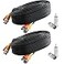 Postta BNC Video Power Cable 2 Pack 25 Feet Video Security Camera Cable Wire with Four Connectors for CCTV DVR Surveillance System