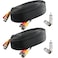 Postta BNC Video Power Cable 2 Pack 25 Feet Video Security Camera Cable Wire with Four Connectors for CCTV DVR Surveillance System