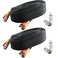 Postta BNC Video Power Cable 2 Pack 25 Feet Video Security Camera Cable Wire with Four Connectors for CCTV DVR Surveillance System
