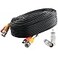 Postta BNC Video Power Cable 60 Feet Video Security Camera Cable Wire with Two Connectors for CCTV DVR Surveillance System