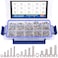 Glarks 510Pcs M3 M4 M5 304 Stainless Steel Hex Socket Head Cap Screws with Nuts Assortment Kit