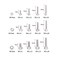 Glarks 510Pcs M3 M4 M5 304 Stainless Steel Hex Socket Head Cap Screws with Nuts Assortment Kit
