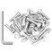 Sutemribor 35 Pieces M6 x 25mm Socket Head Cap Screws Thread Pitch 10mm M6 Screws 304 Stainless Steel Fully Threaded Silver