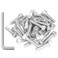 Sutemribor 35 Pieces M6 x 25mm Socket Head Cap Screws Thread Pitch 10mm M6 Screws 304 Stainless Steel Fully Threaded Silver