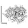 Sutemribor 35 Pieces M6 x 25mm Socket Head Cap Screws Thread Pitch 10mm M6 Screws 304 Stainless Steel Fully Threaded Silver