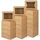 Moretoes 32pcs Cookie Boxes 8x6x25 Bakery Boxes with Window 3 Styles for Chocolate Strawberries Dessert Donuts Cupcakes Muffins