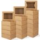 Moretoes 32pcs Cookie Boxes 8x6x25 Bakery Boxes with Window 3 Styles for Chocolate Strawberries Dessert Donuts Cupcakes Muffins