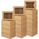 Moretoes 32pcs Cookie Boxes 8x6x25 Bakery Boxes with Window 3 Styles for Chocolate Strawberries Dessert Donuts Cupcakes Muffins