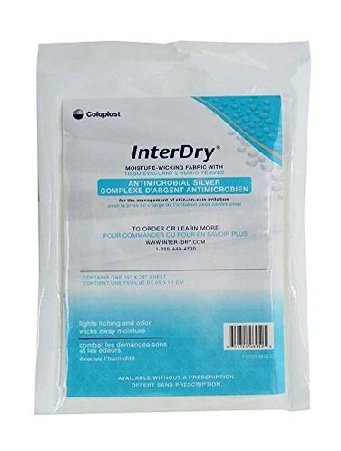 Coloplast DSS InterDry Textile with Antimicrobial Silver Complex 10 x 36 1Each