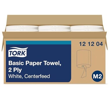 Tork Soft Centerfeed Hand Towel White M2 High Absorbency 6 x 600 Sheets 121204