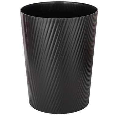 UUJOLY Small Trash Can Wastebasket Garbage Can Container Bins for Bathrooms Laundry Room Kitchens Offices Kids Rooms Dorms Black