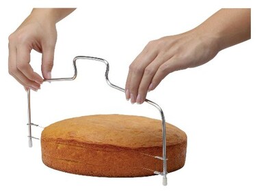 Mrs. Anderson's Baking Mrs Andersons Baking Adjustable 2Wire Layer Cake Cutter and Leveler Stainless SteelSilver