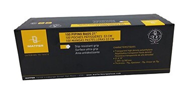 Matfer Bourgeat Standard Disposable Pastry Bags 21 Roll of 100
