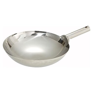 Winco 14 SS Wok Welded Joint