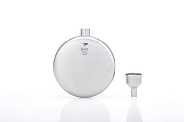 Keith Titanium Ti9302 Round Flask with Funnel 50 fl oz