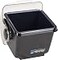 San Jamar Mini Dome Condiment Holder with Dome Lid for Kitchen Bar and Restaurants Plastic 2 Quarts Black