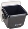 San Jamar Mini Dome Condiment Holder with Dome Lid for Kitchen Bar and Restaurants Plastic 2 Quarts Black