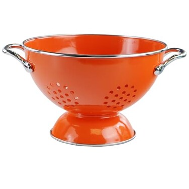 Reston Lloyd Calypso Basics by Powder Coated Enameled Colander 3 Quart Orange