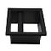 DIBTSA Espresso Coffee Ground Knock Box Chute Builtin Desktop Waste Bucket Stainless Steel Bottomless Knocking Residue Box Rectangle