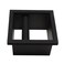 DIBTSA Espresso Coffee Ground Knock Box Chute Builtin Desktop Waste Bucket Stainless Steel Bottomless Knocking Residue Box Rectangle