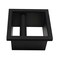DIBTSA Espresso Coffee Ground Knock Box Chute Builtin Desktop Waste Bucket Stainless Steel Bottomless Knocking Residue Box Rectangle