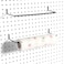 FRIMOONY Paper Towel Holder for Pegboard Extendable Fit Any Standard Pegboard 2 Packs Black