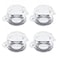 Antrader 4Pack Protective Cover Round Push Button Switch Protector Clear for 22mm Diameter Push Button Switch