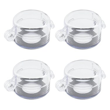 Antrader 4Pack Protective Cover Round Push Button Switch Protector Clear for 22mm Diameter Push Button Switch